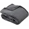 Plaid microflanelle 130x170 cm gris