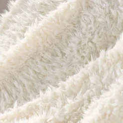 Plaid Mouton - Douceur d'Intérieur - Plaid Blanc 125 x 150