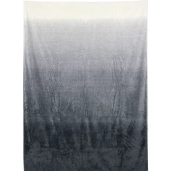 Plaid nid d'abeille 150x200 cm TIE AND DYE Gris