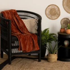 Plaid Ollis 125x150cm rose terracotta - Atmosphera