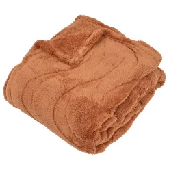 Plaid Opal 170x130cm- Terracotta- Atmosphera