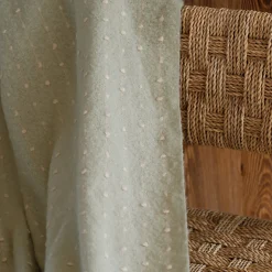Plaid ou jeté de lit aspect mohair doux (75x190 cm - Vert)