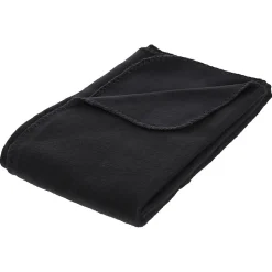 Plaid polaire - polaire - noir - 125x150 cm - Atmosphera