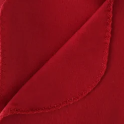 Plaid polaire - polaire - rouge - 125x150 cm - Atmosphera