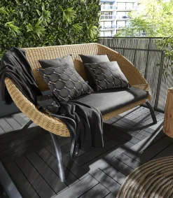 Plaid polaire Cocooning noir polyester L.170 x l.120 cm