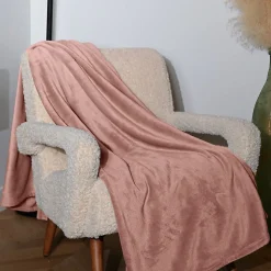 Plaid polaire extra doux et chaud Poudre 150x180 cm KOMO