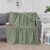 Plaid polaire extra doux et chaud Sauge 150x180 cm KOMO