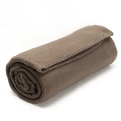 Plaid polaire Uno Marron Taupe 130x170 cm