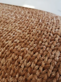 Plaid polyester l.150 x L.200 cm tricot camel