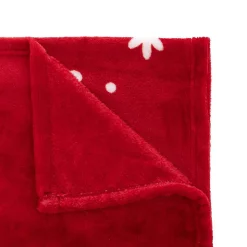 Plaid rouge merry christmas 130X180cm - Atmosphera