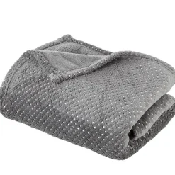 Plaid strass 125x150 - Gris- Atmosphera