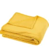 Plaid Takeo GoodHome jaune L.200 x l.160 cm