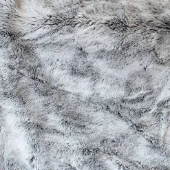 Plaid tendance en imitation fourrure (130x160 cm - Gris Foncé)