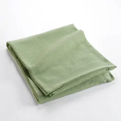 Plaid uni en polycoton pour canapé ou lit (180x220 cm - Sauge)