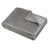 Plaid 130x160 cm Collection Confort gris
