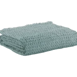 Plaid 130x160 cm Polyester Recyclé Bleu Canard