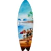 Planche de surf déco, impression alu-dibond, décoration murale, déco surf, Planche de surf déco murale Surf Ambiance, 100x30 cm