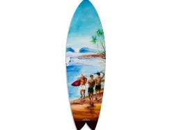 Planche de surf déco, impression alu-dibond, décoration murale, déco surf, Planche de surf déco murale Surf Ambiance, 100x30 cm