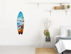 Planche de surf déco, impression alu-dibond, décoration murale, déco surf, Planche de surf déco murale Surf Ambiance, 100x30 cm