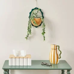 Plante artificelle suspendue Cheri 19,5x9cm- Beige- Atmosphera