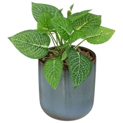 Plante artificielle - pot en céramique - H16 cm - Atmosphera