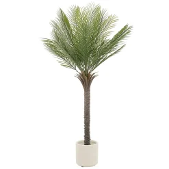 Plante artificielle palmier ML-Design 150 cm tropicale avec pot decor pour intérieur et extérieur