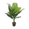 Plante artificielle Pothos Rebecca Mobili Hieki 90x35x35 PEVA Polyéthylène Vert Marron