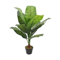Plante artificielle Pothos Rebecca Mobili Hieki 90x35x35 PEVA Polyéthylène Vert Marron