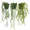Plante succulente retombante artificielle 40/60cm lot de 3