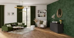 Plante verte artificielle pot en céramique H.30cm Atmosphera Créateur D'Intérieur