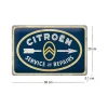 Plaque décorative en métal en relief 30x20 cm Citroën Service