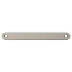 Plaque de poignée de porte Minzh GoodHome chrome brillant 190 x 7 mm