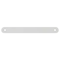 Plaque de poignée de porte Minzh GoodHome blanc mat 190 x 7 mm