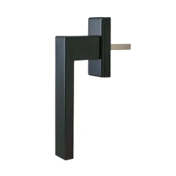 Poignée alu carré gris pour fenêtre pvc