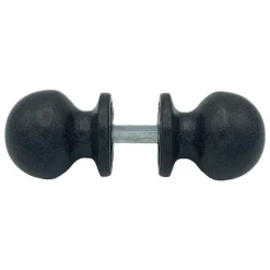 Poignée bouton de porte ronde Hardwarexchange D50 mm gris antique lot de 6 couples