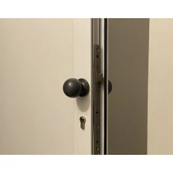 Poignée bouton de porte ronde Hardwarexchange D50 mm gris antique lot de 6 couples