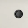 Poignée cuvette encastrée ronde noire avec tire-doigt pour porte coulissante