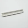 Poignée cuvette rectangulaire de meuble en zamac 240X25 mm BLANC MAT RAL 9003