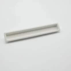 Poignée cuvette rectangulaire de meuble en zamac 240X25 mm BLANC MAT RAL 9003