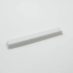 Poignée cuvette rectangulaire de meuble en zamac 240X25 mm BLANC MAT RAL 9003