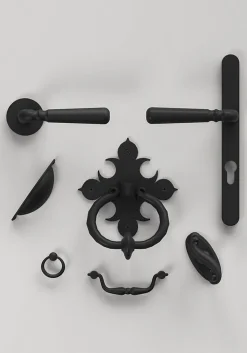Poignée de fenêtre Kilhog GoodHome noir l.3,2 x H.7,9 x P.5 cm