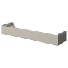 Poignée de meuble Droit GoodHome Dotz effet nickel satin gris l.104mm x l.14mm x H. 26mm entraxe 96mm