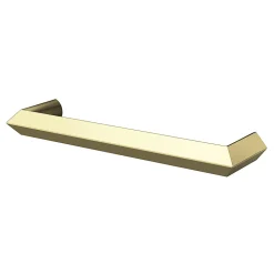 Poignée de meuble Droit GoodHome Keri effet laiton satin doré l.106mm x l.11mm x H. 27mm entraxe 96mm
