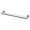 Poignée de meuble Droit GoodHome Keri effet nickel satin gris l.138mm x l.11mm x H. 27mm entraxe 128mm