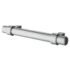 Poignée de meuble en T GoodHome Kerver acier et Zamac effet chromé gris l.136mm x l.18mm x H. 34mm entraxe 96mm