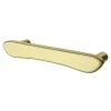 Poignée de meuble en T GoodHome Armel aluminium effet laiton doré l.120mm x l.17mm x H. 30mm entraxe 96mm