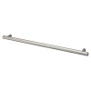 Poignée de meuble en T GoodHome Dizel acier effet nickel satin gris l.360mm x l.12mm x H. 35mm entraxe 320mm