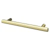 Poignée de meuble en T GoodHome Irus acier effet laiton satin doré l.168mm x l.12mm x H. 35mm entraxe 128mm