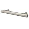 Poignée de meuble en T GoodHome Dizel acier effet nickel satin gris l.136mm x l.12mm x H. 35mm entraxe 96mm