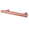 Poignée de meuble en T GoodHome Dizel acier doré l.136mm x l.12mm x H. 35mm entraxe 96mm